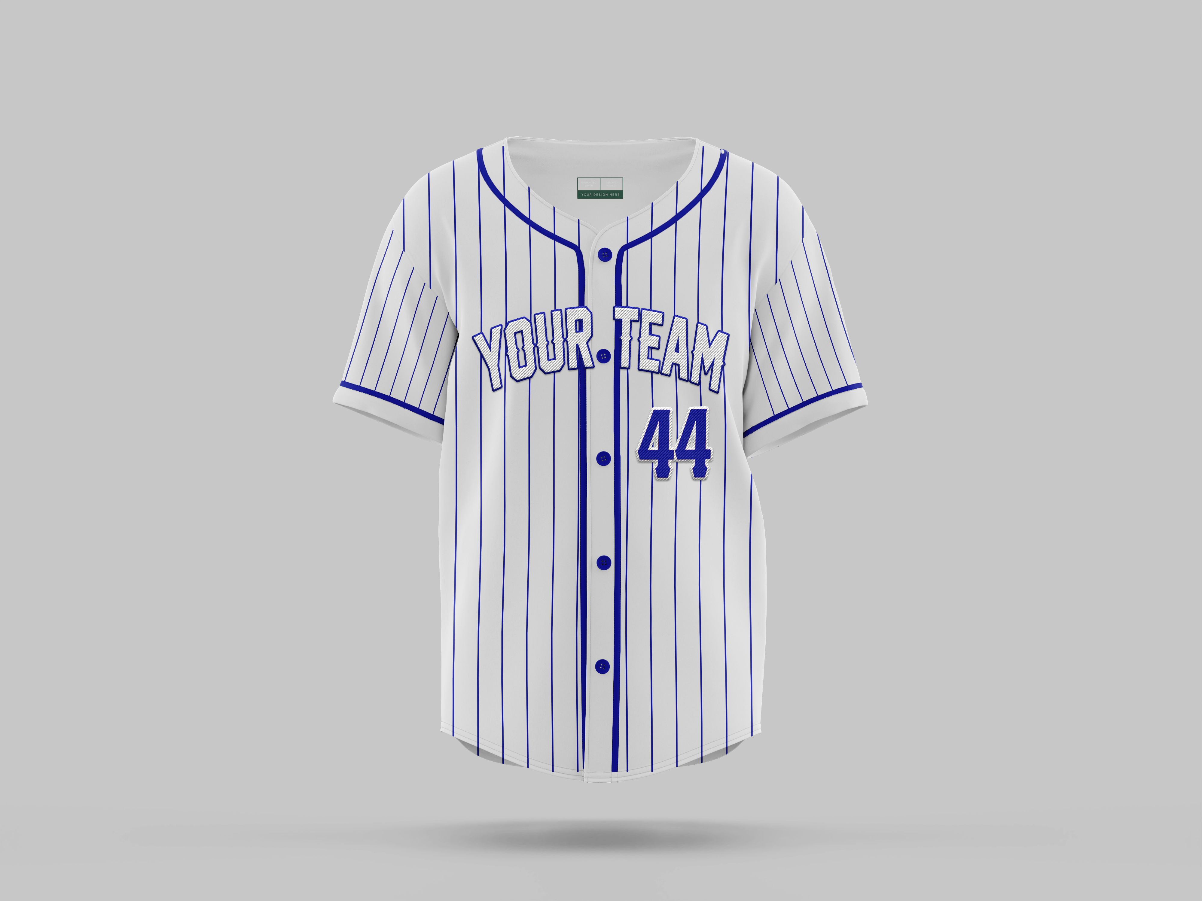 Pinstripes | Full Button Baseball Jersey